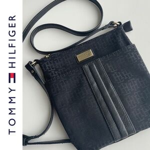 Black HILFIGER cross body bag | 8" x 8.5"